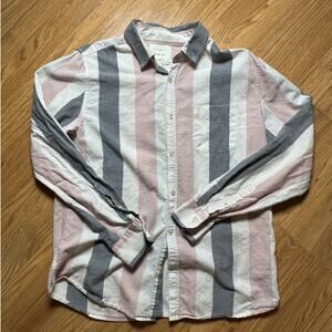 Cotton On Striped Brunswick Garments Large Slim Fit Button Down